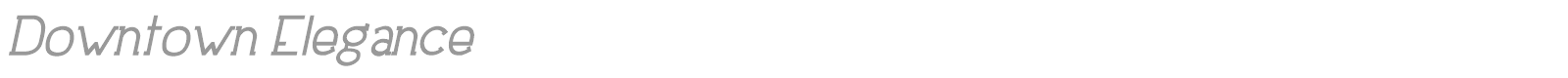 Downtown Elegance font preview